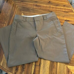 Banana Republic Lt Brown Cropped Pant - Sz 10